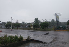 Hujan Deras Guyur Banyuasin