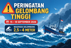 Jangan Sepelekan! Gelombang Laut hingga 4 Meter Mengancam Sejumlah Perairan, Termasuk Wilayah Sumbagsel