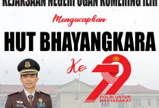 Kejari OKI Mengucapkan HUT Bhayangkara Ke-79