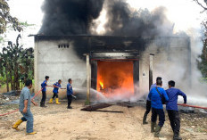 Gudang di Desa Mangun Jaya OKI Terbakar, Kendaraan dan Mesin Padi Ikut Hangus