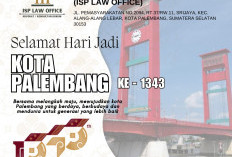 ISP Law Office Mengucapakan Selamat Hari Jadi Kota Palembang  ke-1343