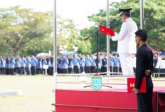 Penuh Khidmat, Wabup Ogan Ilir Jadi Inspektur  Upacara Peringatan Hari Lahir Pancasila 2025