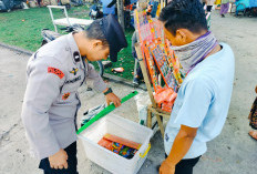 Masih Ditemukan Pedagang Petasan di Pasar Bedug, Polsek Tanjung Batu Ogan Ilir Kembali Sampaikan Imbauan