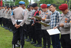 Status Siaga 1 Belum Dicabut, Wakapolres Ogan Ilir Tekankan Kesiapsiagaan Personel dan Gelar Doa Bersama
