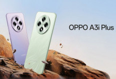 Oppo A3i Plus: Rekomendasi HP RAM 12 GB Terbaik dengan Jaringan 5G Tercepat Harga 3 Jutaan 