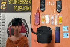 Gerebek Bedeng di Tanjung Raja, Satres Narkoba Polres Ogan Ilir Amankan Seorang Pria 21 Tahun dan Sabu 4 Paket