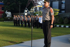 Wakapolda Sumsel Brigjen Pol Rony Samtama Pimpin Apel Pagi, Ingatkan Profesionalisme Polri
