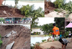 HEBOH, Detik-detik Jalan Amblas di Desa Rantau Panjang Muba Dihitung Warga 1 2 3