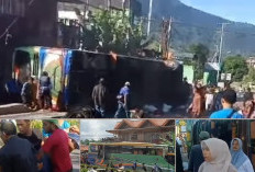 Innalillahi, Bus AKAP  ALS Terbalik di Padangpanjang, Puluhan Penumpang Tewas dan Luka-luka
