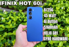 Infinix HOT 60i, HP 1 Jutaan dengan RAM Besar, Desain Ramping dan Fitur AI Paling Lengkap! Ini Spesifikasinya