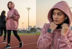 Sedang Trending Running Pakai Hoodie Oversize, Tertanya Bisa Tetap Ngebut dan Stylish!