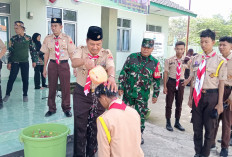 Puluhan Anggota Baru Saka Wira Kartika Koramil 402-10/Kayuagung Dilantik