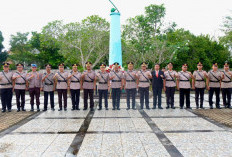 Polres OKI Ziarah ke TMP Kesuma Negara Jelang Hari Bhayangkara ke-80