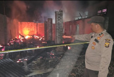 Rumah Panggung Ludes Terbakar di OKU, Polda Sumsel Bergerak Cepat, Kerugian Capai Rp100 Juta