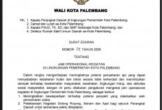 Waspadai Dampak Musim Kemarau, Pemkot Palembang Terbitkan Surat Edaran No 28 Tahun 2026