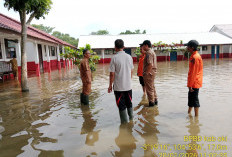 Volume Air Sungai Komering Meningkat Akibatkan Sekolah Terendam Banjir