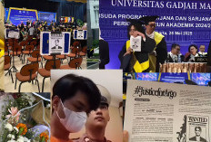 Wisuda Sarjana Baru UGM Bentang Justice For Argo, Mahasiswa Diminta Kawal Proses Hukum