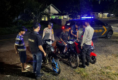 Patroli Malam Wujudkan Kamtibmas Kondusif di Rambang Lubai