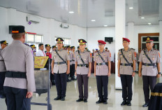 Kapolres OKI Pimpin Sertijab Wakapolres dan Kasat Reskrim