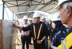 Tinjau Pembangunan Terminal Bongkar Muat Batubara Keramasan, Herman Deru Optimis Awal 2027 Beroperasi