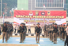 Polda Sumsel Berangkatkan 75 Personel Brimob ke Papua Tengah, Operasi Amole II-2026 Dimulai 13 Oktober