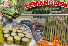Aroma Bambu Bakar Menggoda! Tiga Varian Lemang Ini Jadi Primadona Berbuka Puasa