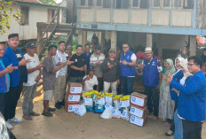 Gerak Cepat DPD PAN Ogan Ilir Serahkan Bantuan untuk Korban Kebakaran yang Hanguskan 6 Rumah di Pemulutan