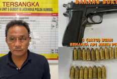 Usut Pedagang Senpi di Muba Paska Penangkapan Pria Berpistol Plus 2 Magasin Penuh Peluru di Sungai Lilin