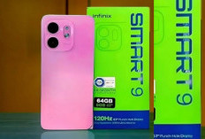 Infinix Smart 9 Mengusung Desain Modern dengan Material Plastik serta Dilindungi Sertifikasi IP54