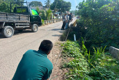 Gerak Cepat Satlantas Polres Muara Enim Tindak Lanjuti Kerusakan Jembatan Lingga 2 