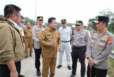 Kapolda Sumsel Irjen Pol Sandi Nugroho Tinjau Tol Kapal Betung, Pastikan Kesiapan Arus Mudik