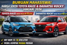 Update Harga Duo Mobil Imut Irit BBM, Toyota Raize dan Daihatsu Rocky Hingga Pertengahan Januari 2026