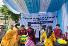 Dukung Stabilitas Harga, Polres OKI Salurkan 5 Ton Beras SPHP di Pasar Kayuagung
