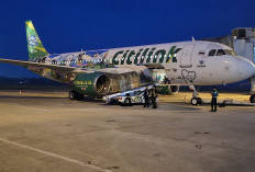 Bandara Internasional Sultan Mahmud Badaruddin II  Sambut Penerbangan Langsung Citilink Rute Yogyakarta