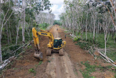 Akses Jalan Sepanjang 6 KM di Desa Pematang Sukatani OKI Dibuka Prajurit Progam TMMD