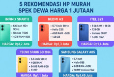 Inilah 5 Rekomendasi HP Murah Spek Dewa Harga 1 Jutaan, Spesifikasi dan Fiturnya Pas Buat Pelajar