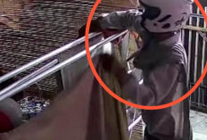Maling Jemuran di Sako Viral, Terekam CCTV Sikat Pakaian Basah Sama Rak Lipatnya Sekaligus   