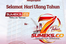 Bank SumselBabel Mengucapkan Selamat Ulang Tahun ke-7 SUMEKS.CO Tahun 2026