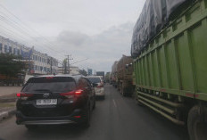 Ini Titik Macet Baru di Jalintim Palembang-Betung 