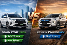 Head to Head Konsumsi BBM Toyota Veloz Hybrid vs Xpander HEV, Siapa MPV Hybrid Paling Irit?