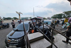 Lakalantas di Bundaran Jakabaring Palembang, Mobil Pajero Dikemudian Anggota Terlibat Tabrakan Beruntun