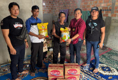 Bentuk Rasa Empati ke Warganya yang Jadi Korban Penganiayaan, Polsek Indralaya Berikan Santunan dan Imbauan