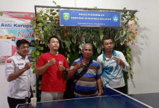 Yamin Juara Tenis Meja AntarGuru se-Sumsel HUT Kemerdekaan RI ke-81
