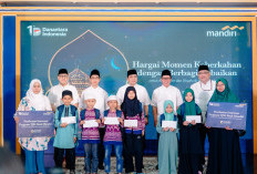 Berbagi dengan Masyarakat Palembang, Bank Mandiri Gelar Buka Puasa dan Berikan Santunan kepada Anak Yatim
