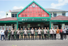 Kapolres OKI dan Jajaran Silahturahmi ke Kodim 0402/OKI, Perkuat Sinergitas TNI-Polri