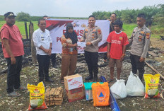 Korban Kebakaran di Desa Kayu Labu Kecamatan Pedamaran Timur OKI Diberikan Bansos