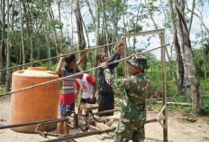 Kesulitan Air Bersih di Desa Pematang Sukatani OKI, Satgas TMMD Realisasikan Sumur Bor 