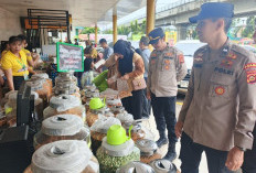 Jelang Lebaran 2026, Polisi Turun ke Pasar Tradisional di Palembang