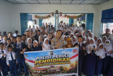 Peduli Pendidikan, Kapolres OKI Edukasi Siswa SMPN 2 Kayuagung tentang Bahaya Narkoba