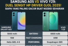 Samsung A05 vs Vivo Y29: Duel Sengit HP Driver Ojol 2025! Siapa yang Paling Gacor Buat Ngebid Seharian?